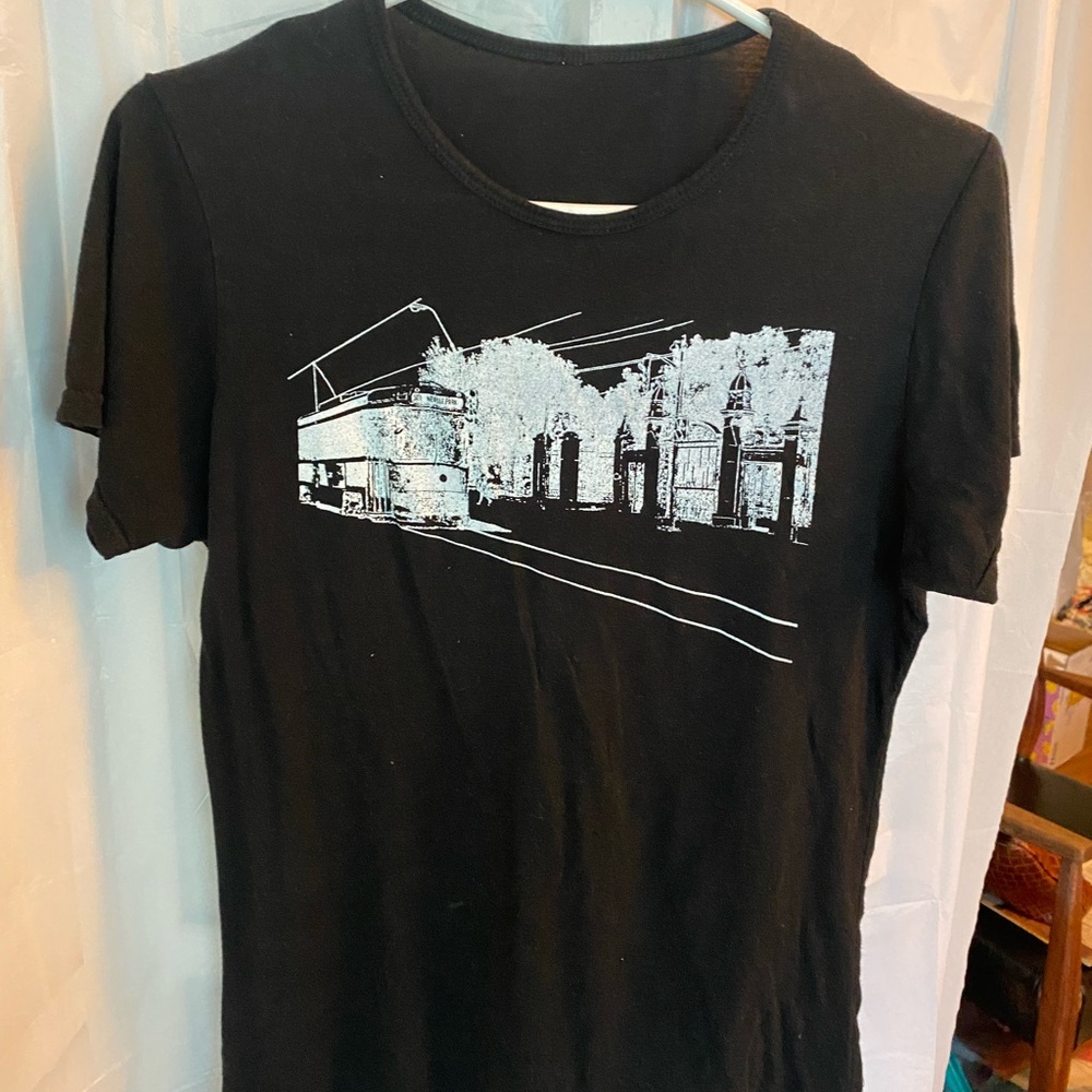 Queen st W Black Graphic T-Shirt